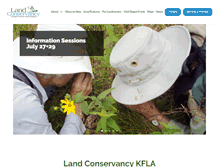 Tablet Screenshot of landconservancykfla.org